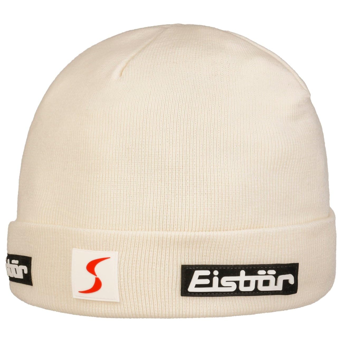 Eisbär Renan RL Skipool Beanie Hat with Cuff ski Wool (One Size - White)