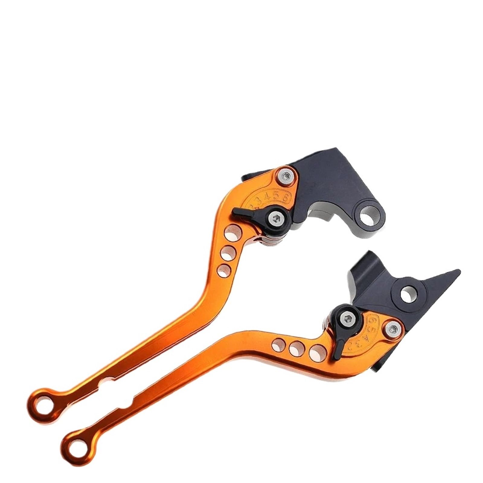 Rvevfbkbal Long Orange Motorcycle Brake Clutch Lever Adjustable Folding For Suzuki Gs500 Gs 500 1989-2007(Long Orange)