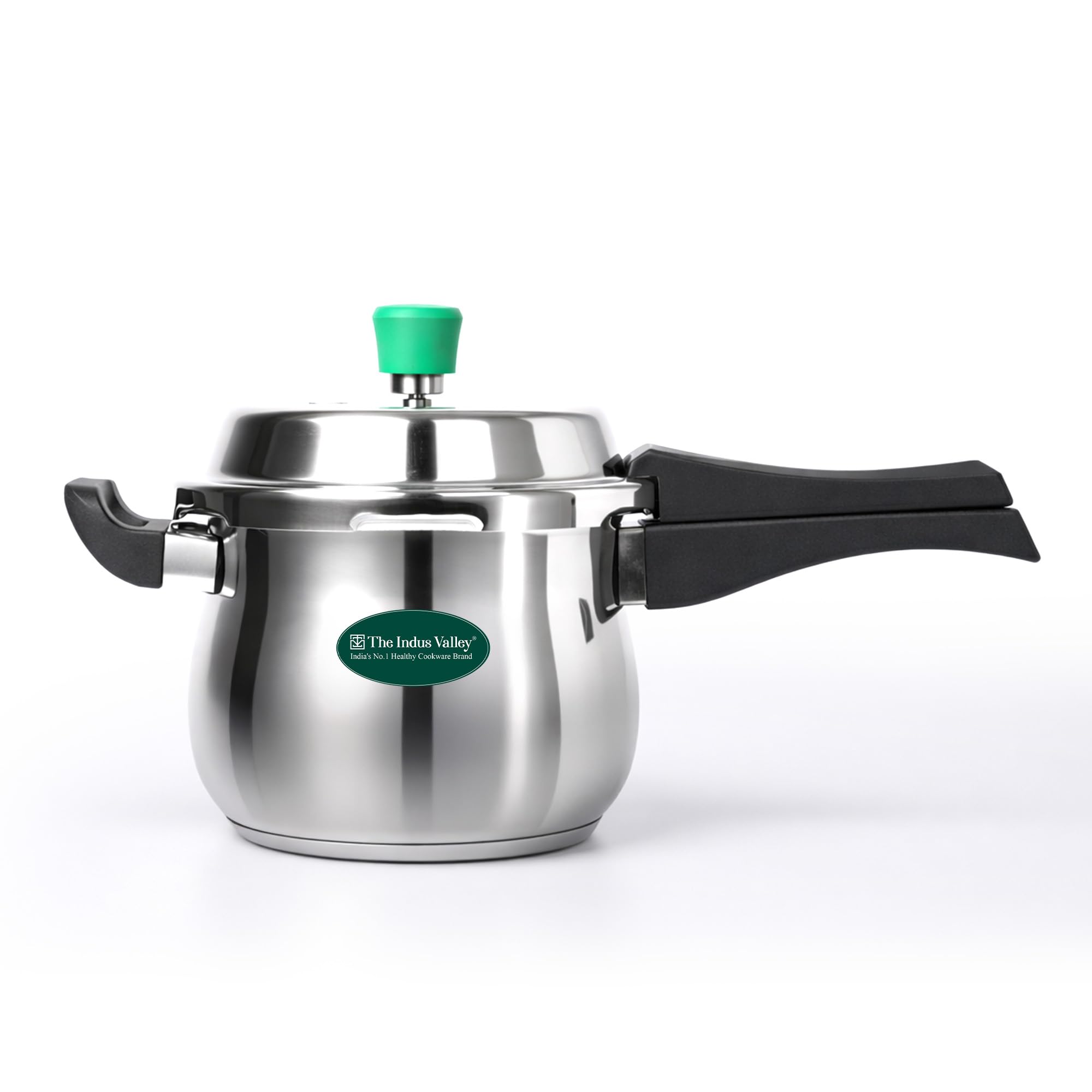 The Indus Valley Stainless Steel Outer Lid Handi Pressure Cooker - Outer Lid | Induction Friendly | ISI-Certified, 100% Toxin-Free, Naturally Non-Stick, 3 Y Warranty (3.5 Litres)