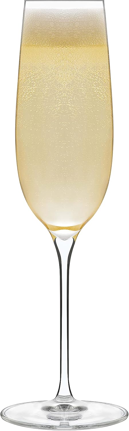 Libbey Signature Kentfield Champagne Flute Glasses, 8-ounce, Set of 4