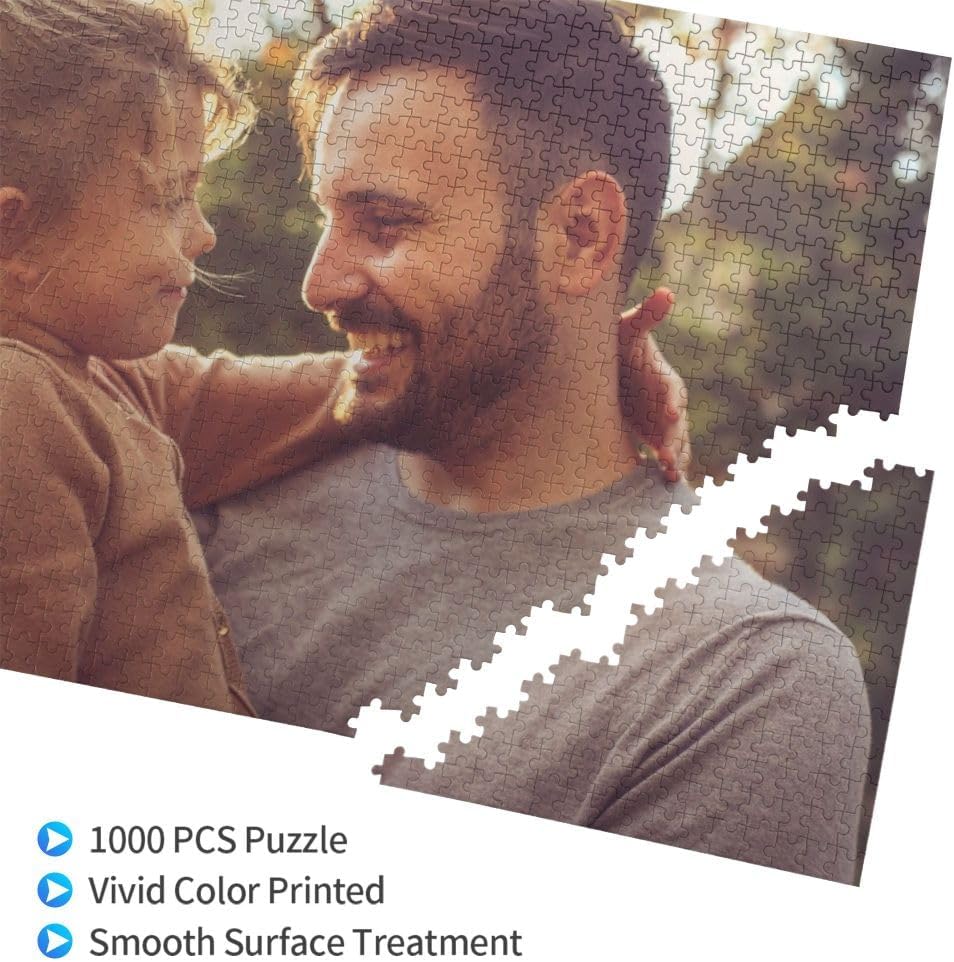 Custom Puzzles from Photos, Personalized Wooden Puzzle Gifts for Birthdays, Mother Day, Valentine Day & Weddings Customized Jigsaw Puzzle for Adults, Horizontal 1000 Pieces