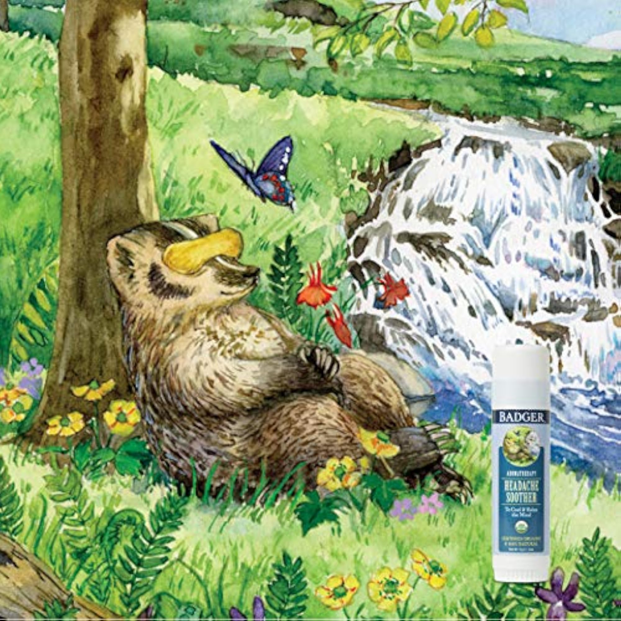 Headache Soother Balm Badger 0.60 oz Stick
