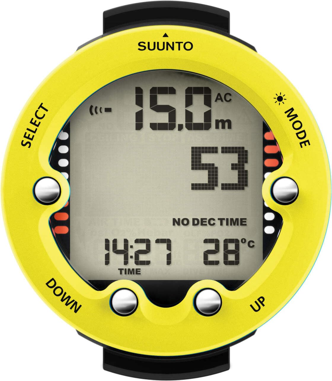 SUUNTO Unisex – Erwachsene ZOOP NOVO Swimcomputer, Yellow, Einheitsgröße