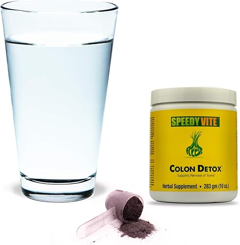 Miniatura 2 de SpeedyVite Colon Detox Organic Apoya la eliminación natural de toxinas* Carbón Psyllium Lino, fibra de manzana, olmo resbaladizo Hinojo 10oz Polvo