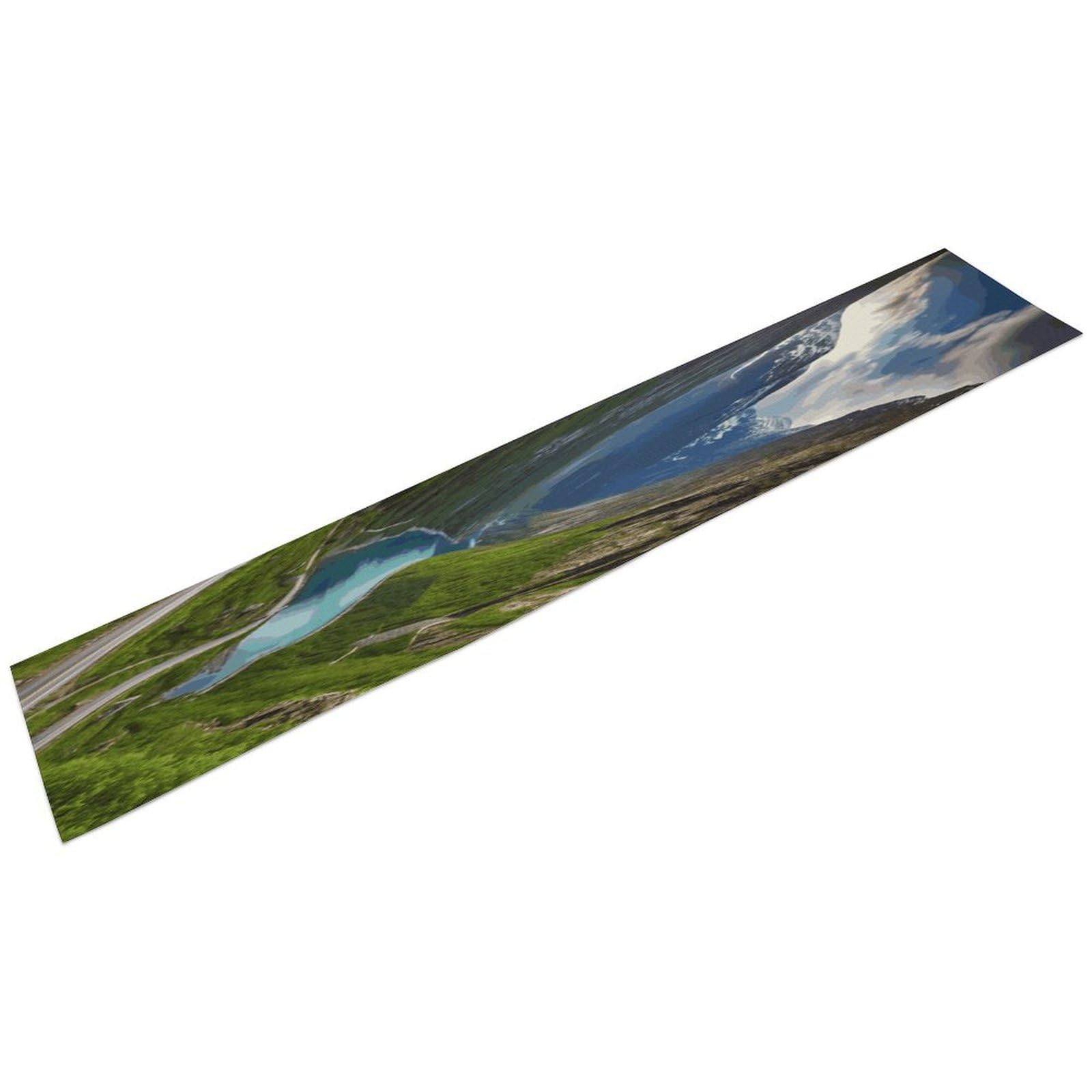 Chemin de table épais Fjords norvégien de décoration saisonnière