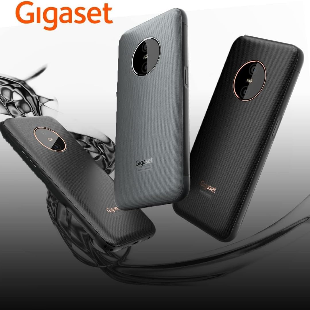 Smartfon Gigaset GX6 Pro wzmocniony, 5G, IP68, Tytanowy | FHD+ 6,6-calowy ekran, okulary Gorilla, MIL-STD-810H, 128GB+8GB RAM, 50MP