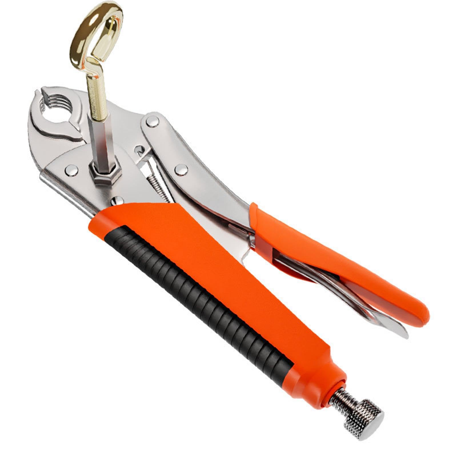 Pinces à Plomberie Pince Plancher Chauffage Clé Spéciale Tube Poignée Ergonomique Caoutchouc Métal Robuste Anti Glisse Réglable pour Démontage Réparat, 0.5 pouces 0.75 pouces