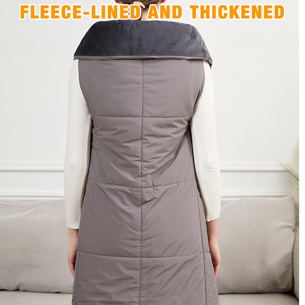 Coperta Elettrica Senza Fili con Batteria da 20000 mAh, Coperta Termica Elettrica,con 6 Zone di Riscaldamento e 3 Livelli di Temperatura, Termoforo Elettrico, Adatto per casa e ufficio