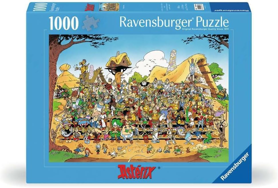 Ravensburger - 1000 Piece Asterix Family Photo Jigsaw Puzzle - Cardboard, Unique Shaped Pieces, Intermediate Skill Level, 14+ Years