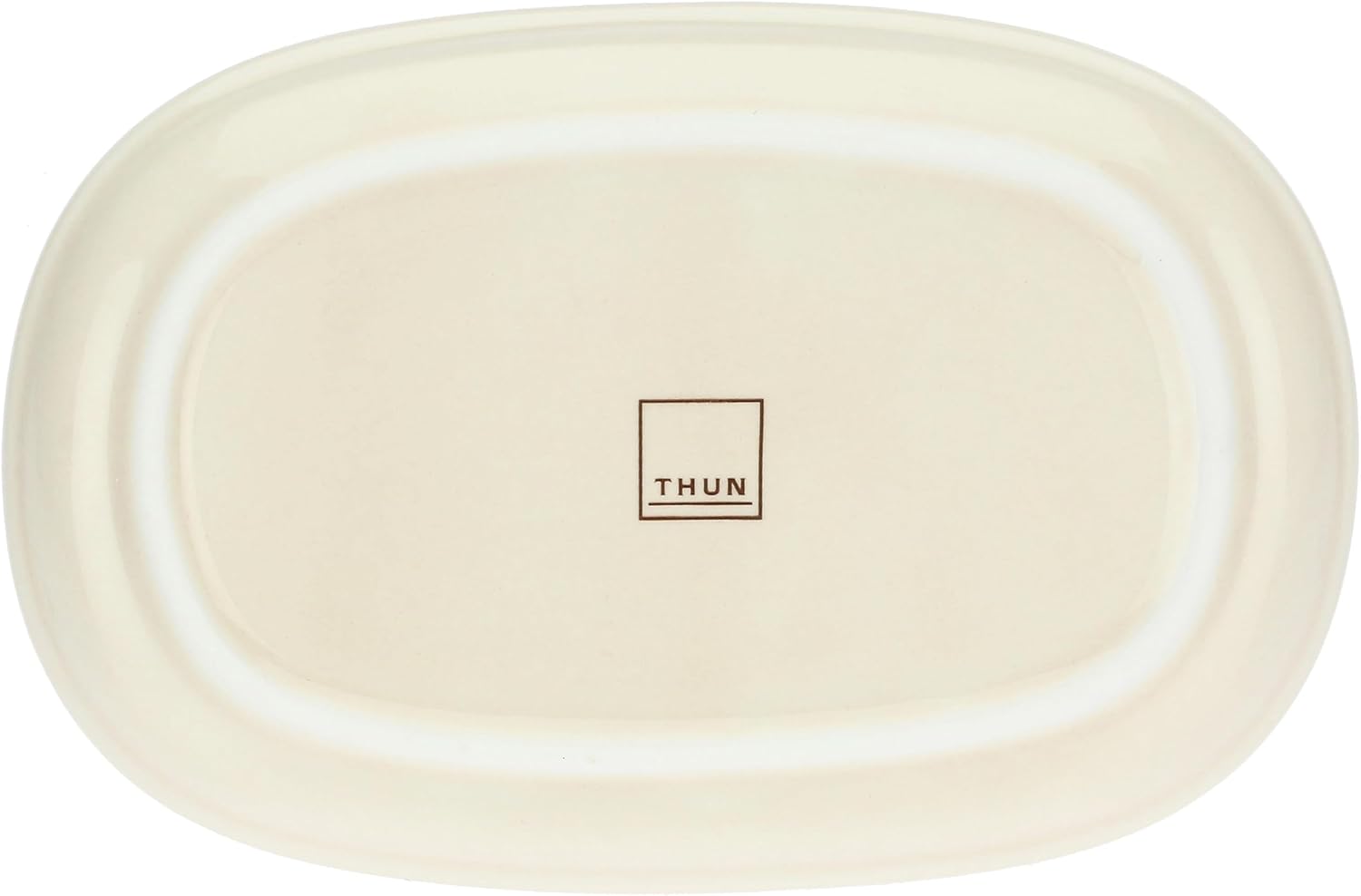 THUN White plate with porcelain clover
