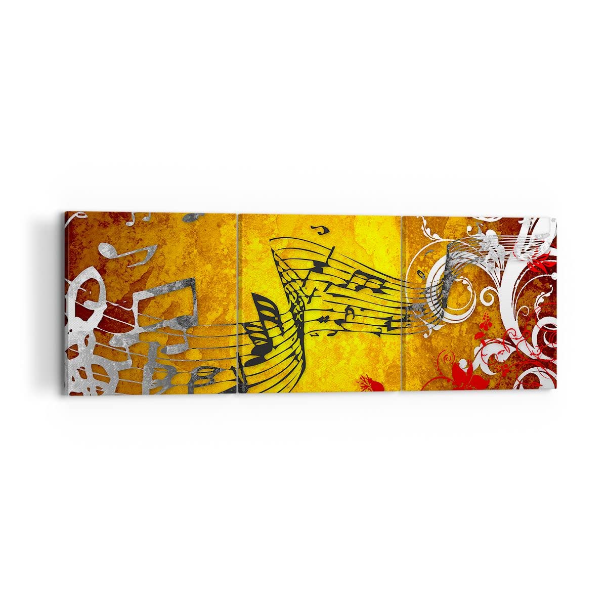 ARTTOR Leinwandbild 120x40cm Wandbild Musik - 1964 | Konzert Spiel Mehrteilige Groß Wanddekoration Wohnzimmer Schlafzimmer Wanddeko Wand Kunstdruck Wandkunst Wall Decor ARTTOR