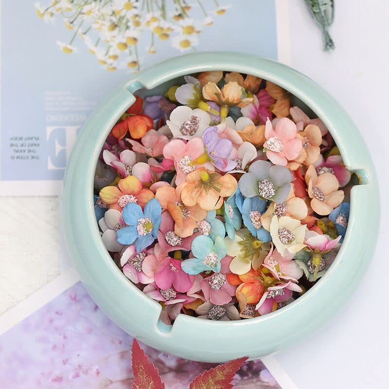 100 Fiori Finti Margherita In Seta, Capolini Multicolore Da 2 Cm Per Matrimoni E Fai Da Te - 3
