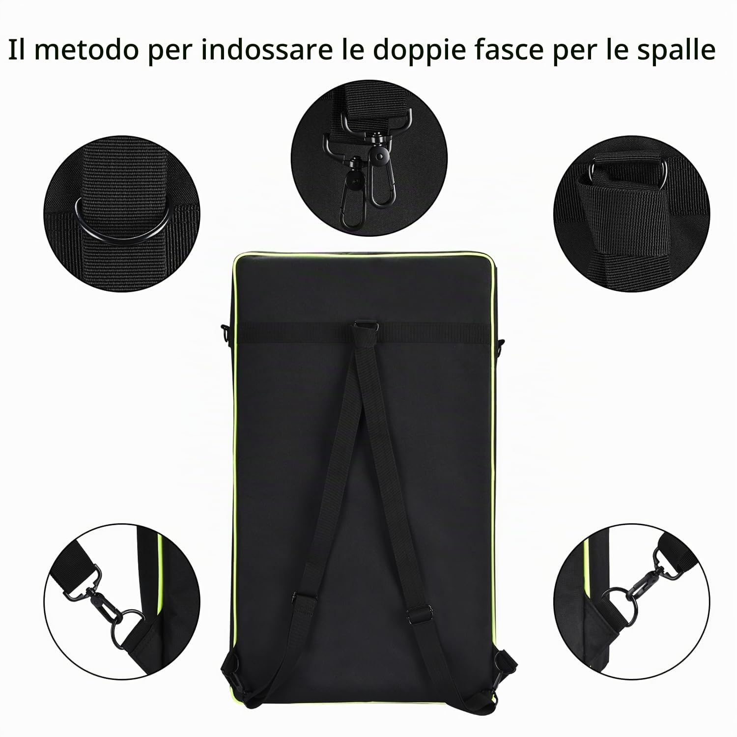 Portatile Custodia da Viaggio Borsa a Tracolla Zaino per AlphaTheta DDJ-GRV6,per Pioneer DJ DDJ-FLX10/DDJ-1000SRT/DDJ-1000 Controller DJ,Cuffie,Tablet,Cavo,Caricabatterie,Accessori,Nero