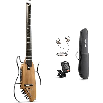 Donner Travel Guitar Mute Guitar Maple