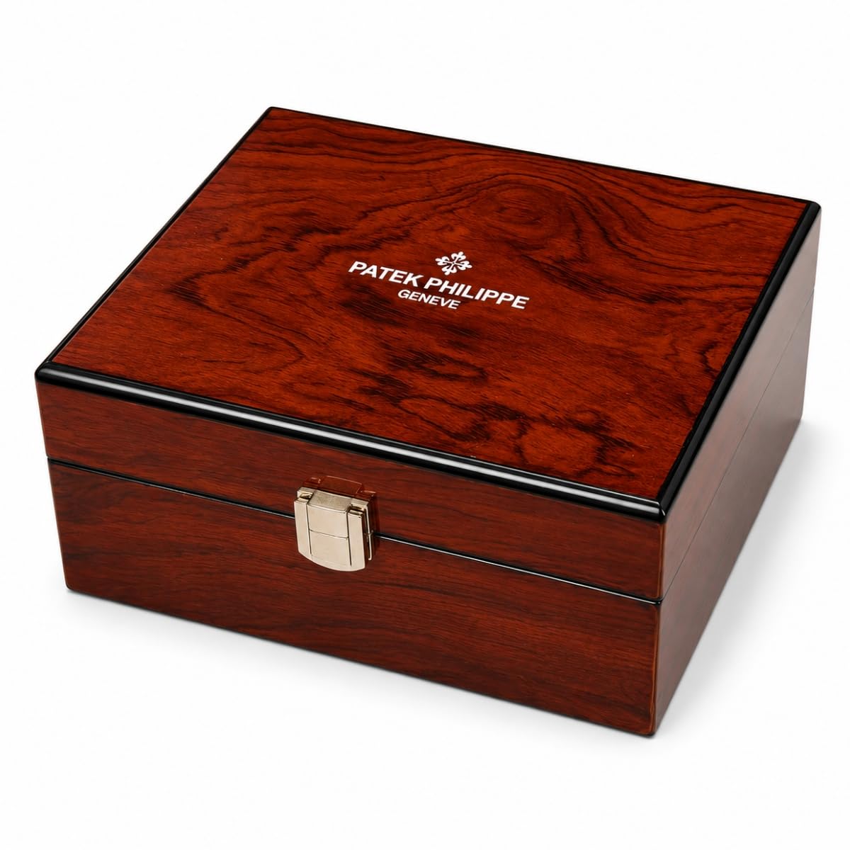 Custodia Porta Orologio in Legno Scatola Orologio da Tavolo con Cuscino Interno Coperchio a Cerniera Profilo Ordinato per Patek Philippe Nautilus