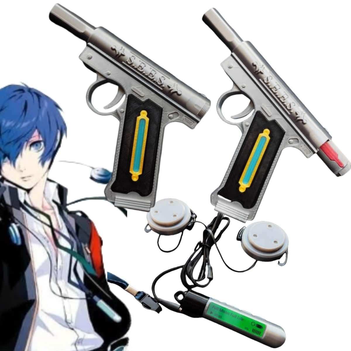 Amazon.co.jp: ペルソナ 結城理 MP3 コスプレ道具 召喚器 原作忠実