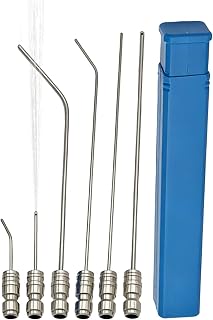 Pressure Washer Nozzle - Washer Nozzle Kit 6 Pieces | Stainless Steel Quick Connect Tips - High Pressure Washers Attachments For Car, Driveway, Roof, Gutter, Concrete & Garden Cleaning