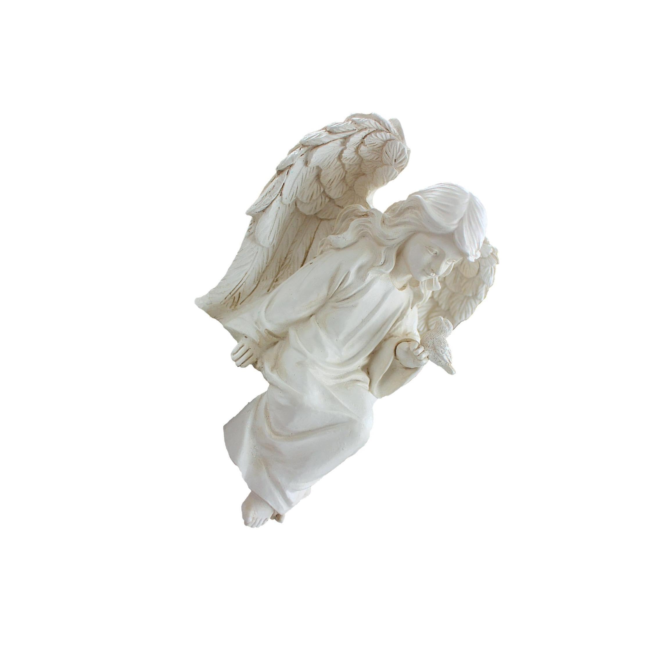 TWISAXC Exquisite Standing Angel Memorial Resin Figurine Ornament And Delightful Decorative Angel Garden Sculpture For Vibrant Outdoor Spaces Sculpture For Patio Lawn Yard Porch