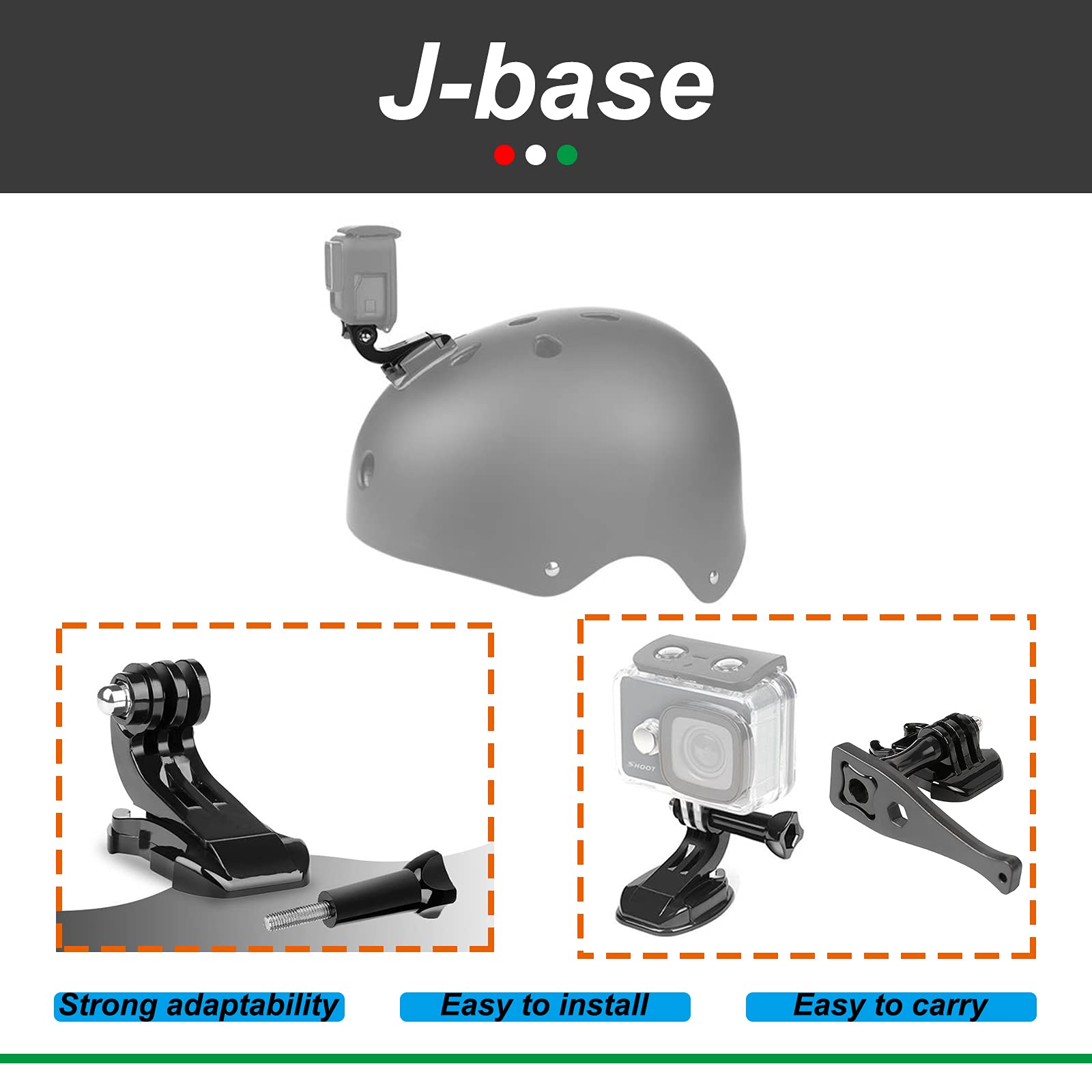 Amazon | スキー/オートバイ/スノーボードヘルメットマウントキット