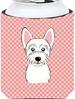 Vista 212 de Caroline's Treasures BB1293LITERK Tablero de ajedrez verde lima Weimaraner Botella de vino Hugger Funda Enfriadora Abrazador Lavable a Máquina