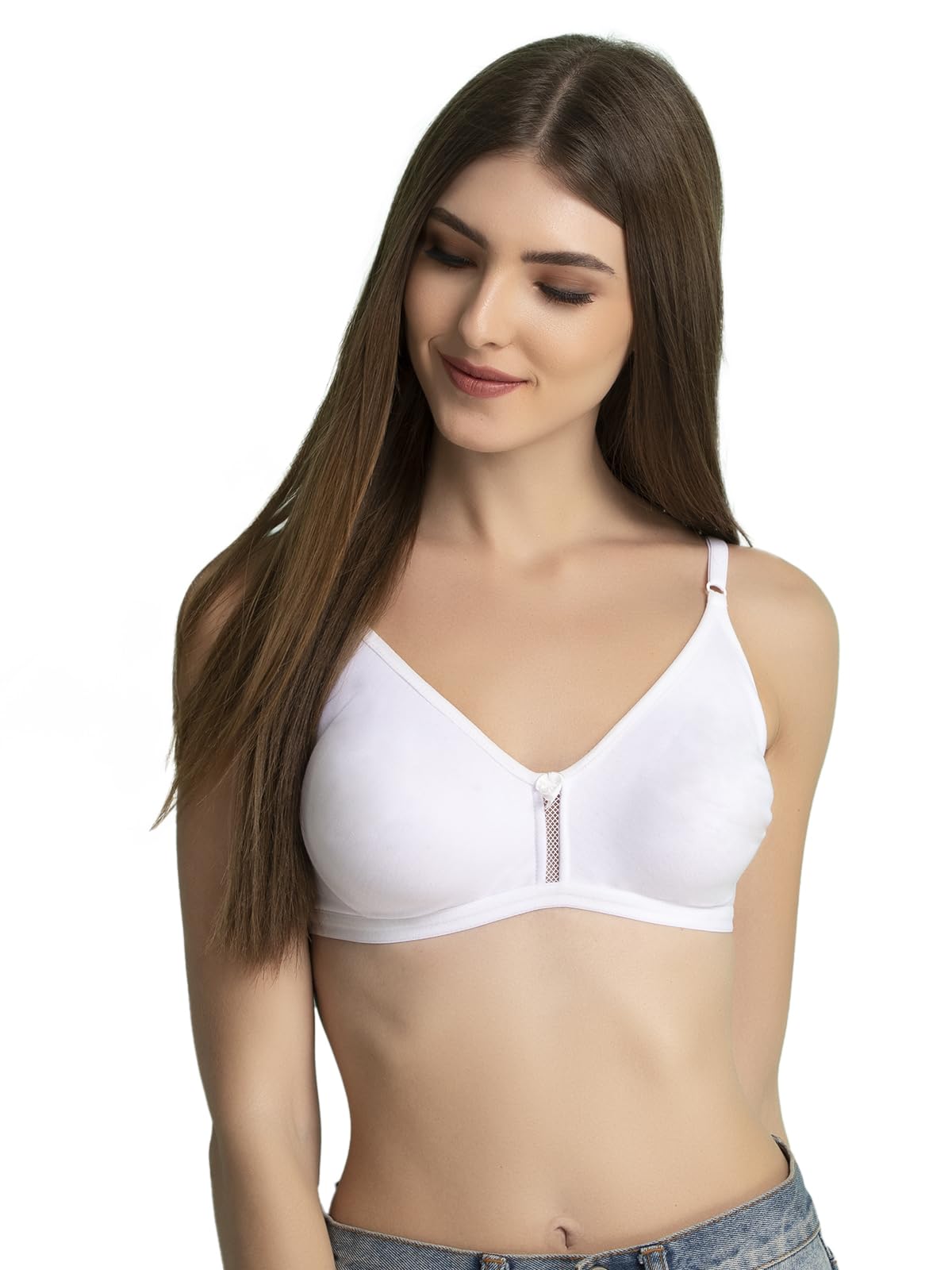 clovia Women's Cotton Padded Wire Free Non-Wired Full-Coverage Bra-picture-12