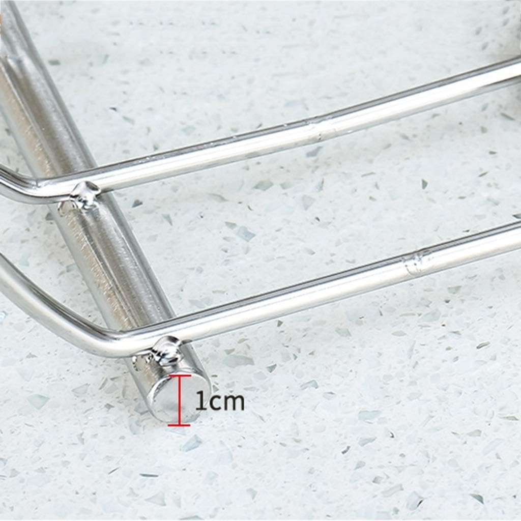 Kitchen Shelf lixin Stainless Steel Pot Rack (Color : Silver Size : 17 16.5cm) (Color : Silver Size : 17 16.5cm)