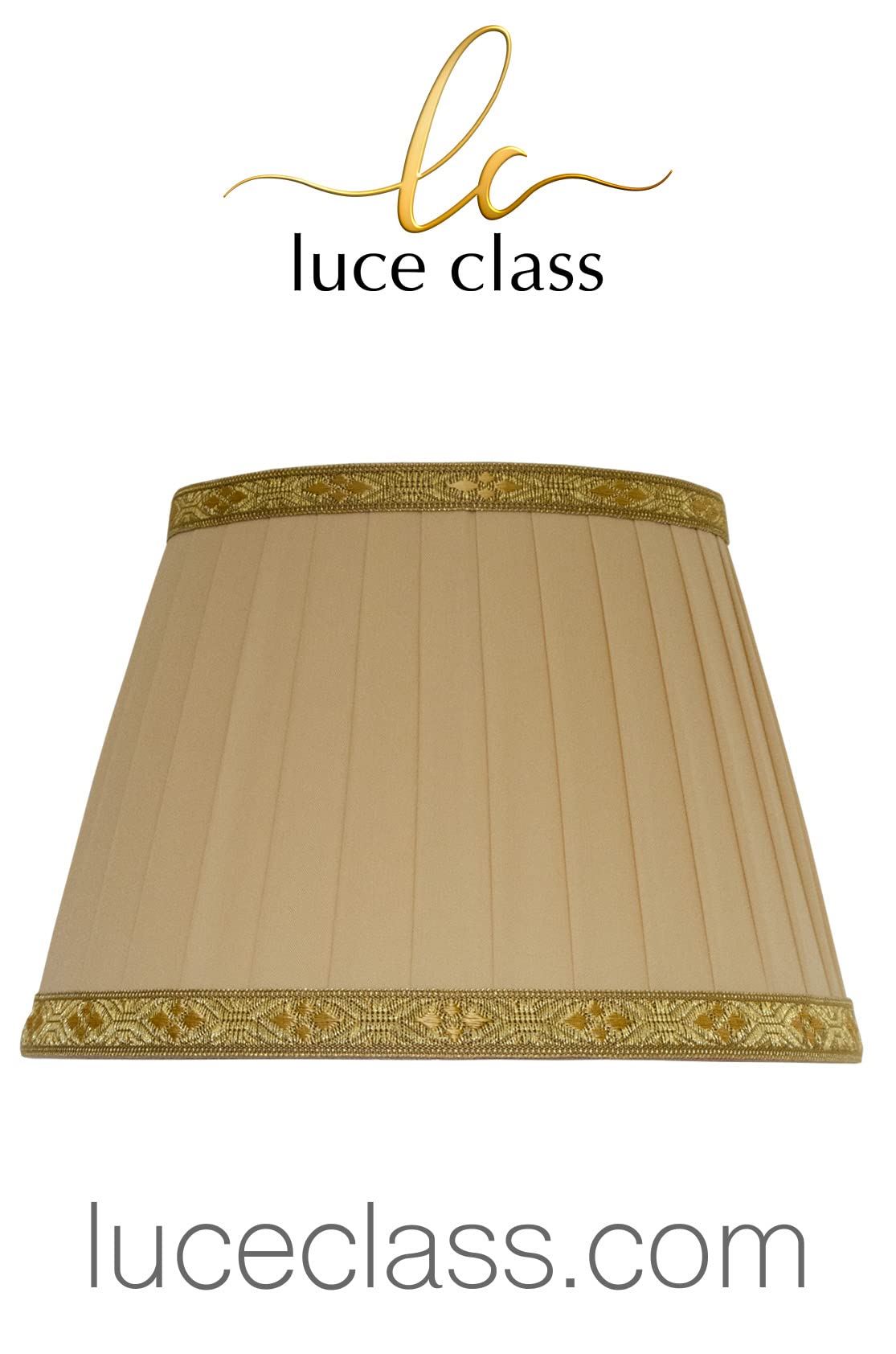 Generico LUCECLASS | cappello paralume paraluce per lampada tondo nuovo in tessuto pieghettato avorio panna stoffa fatto a mano Made in Italy cucito a mano. (DIAM.40 ATTACCO E27, BORDEAUX)