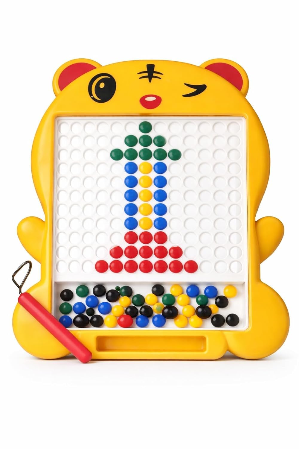 Magnetic Drawing Board – 80 Bead Magnetic Pen Board | Educational Activity Toy for Toddlers & Preschool Kids (3+ Years)-image-17