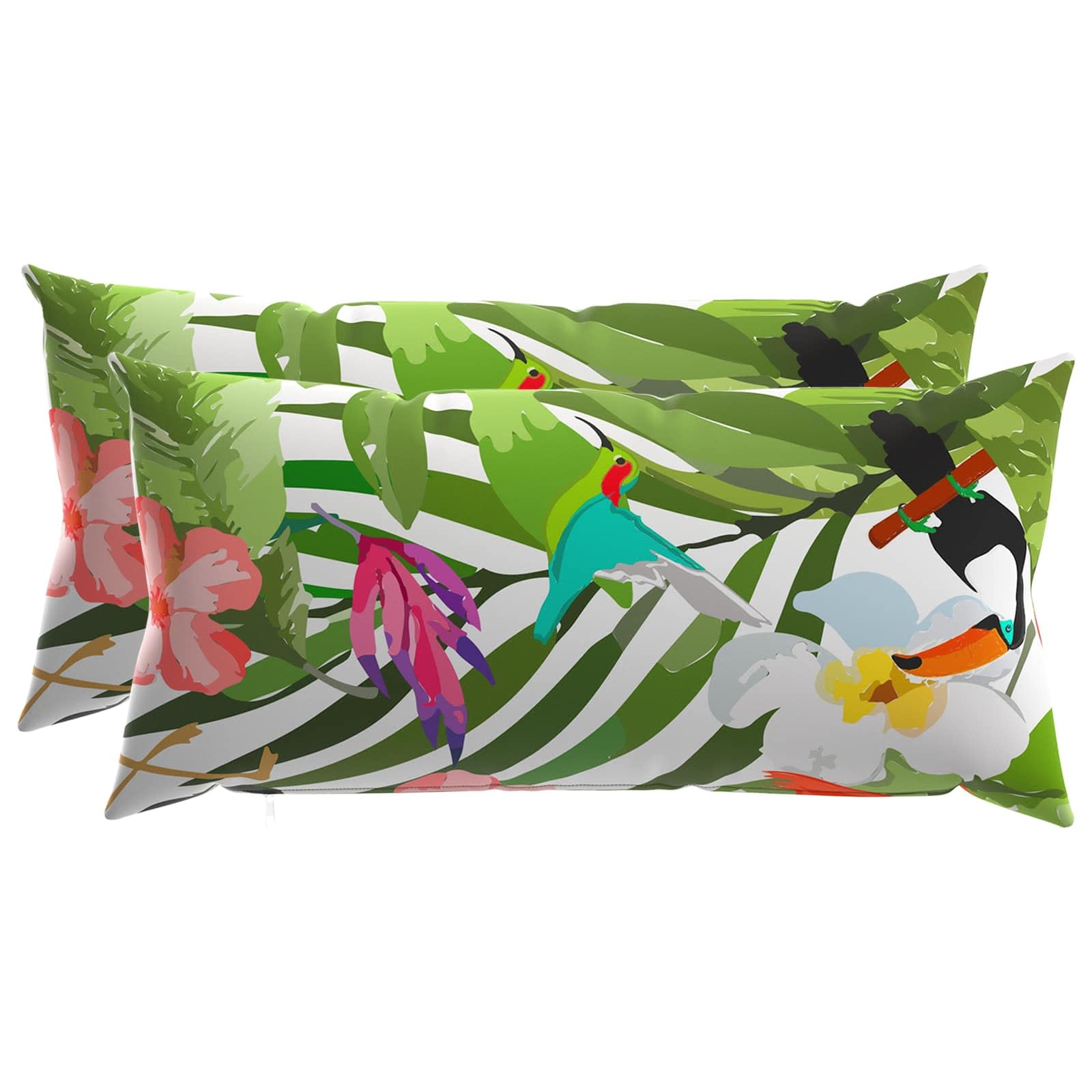 vidaXL Cushion Cover 2 pcs HEERLEN Black 40 x 80 cm Polyester