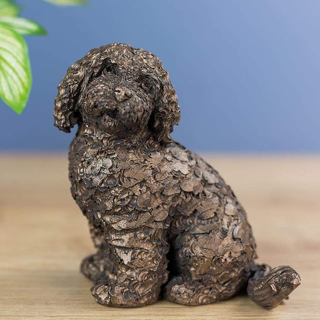 Frith Sculpture Cockapoo Dog Cold Cast Bronze Ornament - Jasper