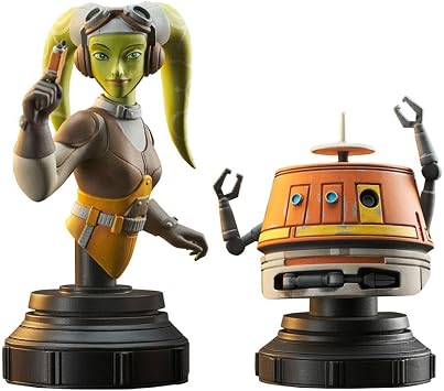 Diamond Select Toys Star Wars Rebels Hera & Chopper Mini-Bust Set, Multicolor, JAN221987
