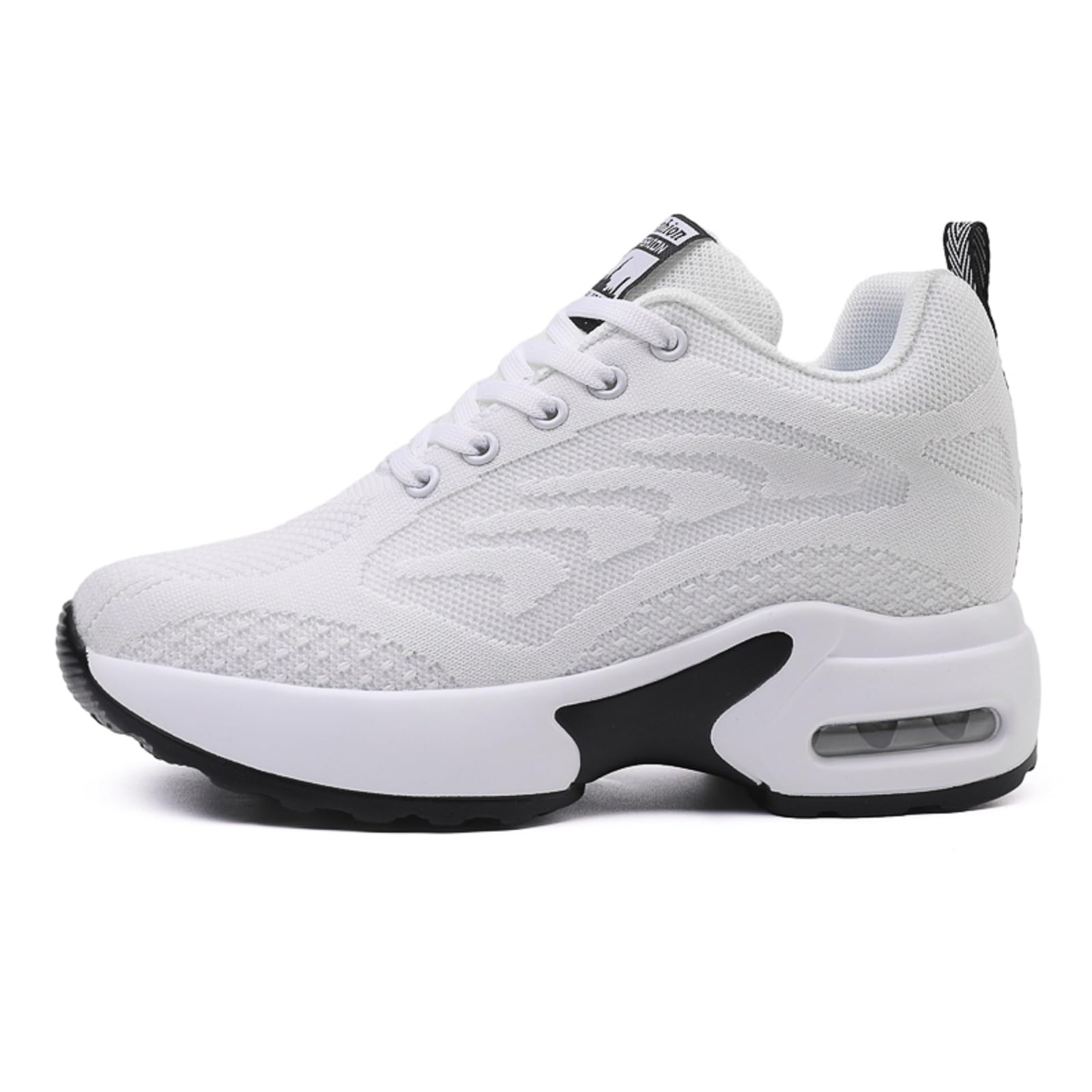 AONEGOLD Sneakers Donna Zeppa Scarpe da Ginnastica Sportive Running Fitness Casual Tacco Zeppa 8.5 CM
