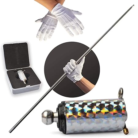 Ruggito 3 Pieces Metal Appearing Cane Magic Wand Magic Cane For Magician Use Only For Adult Stage Magic Trick Magic Gimmick Illusion Silk To Wand 43 30 Inch 110 Cm Amazon Co Uk Toys Games
