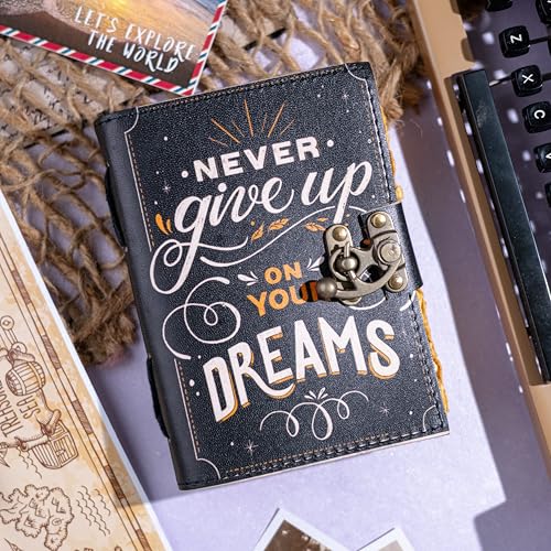 Image of CRAFT JUNKY Vintage Leather Journal Diary for Women and Men Travel Diary Notebook for Writing Deckle Edge Paper