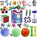 Fidget Toys set, Sensory toys pack for Stress Relief and Anti-Anxiety (25 Pack), Motion Timer/Marble and Mesh/Pack of Squeeze Balls/Grape Ball/Slime/Stretchy String/Squeeze-a-Bean Soybeans & More