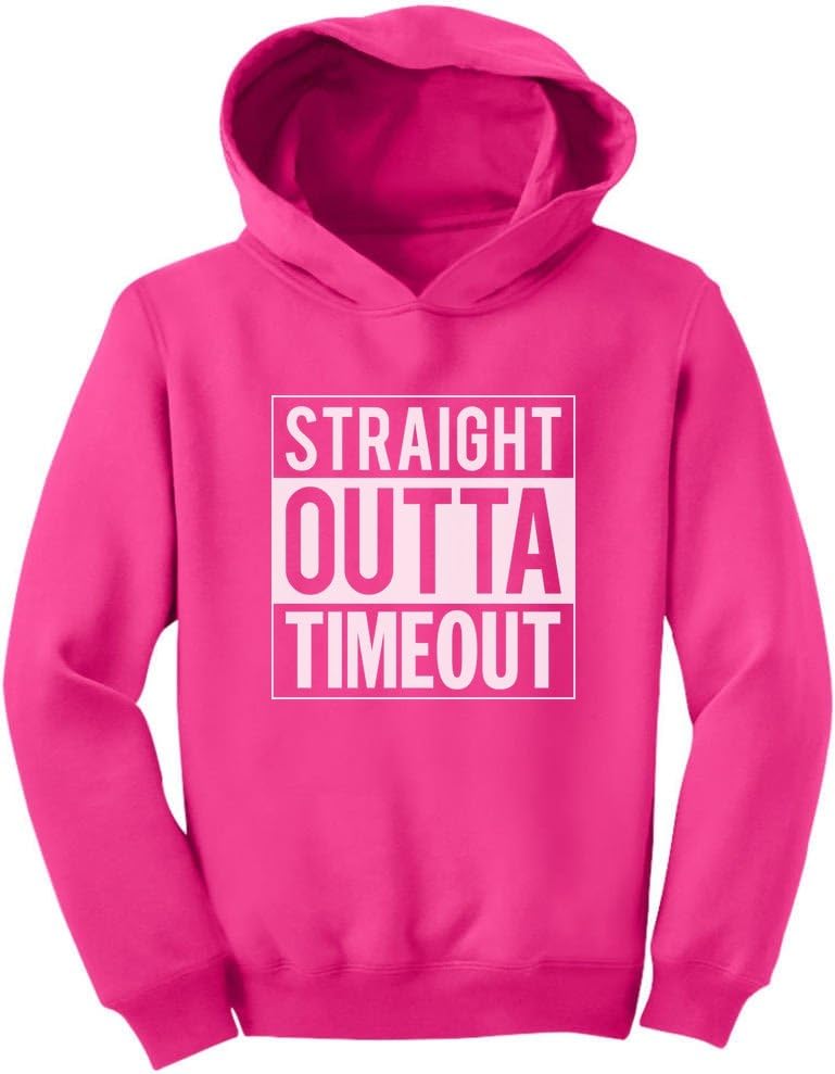 Tstars TeeStars - Straight Outta Timeout Funny Toddler Hoodie