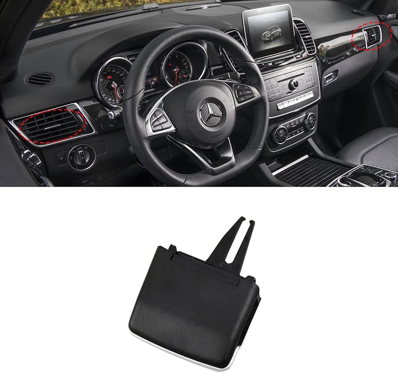 Presilha da aba da saída de ar dianteira Moonlinks para Mercedes-Benz W166 X166 – 1 unidade