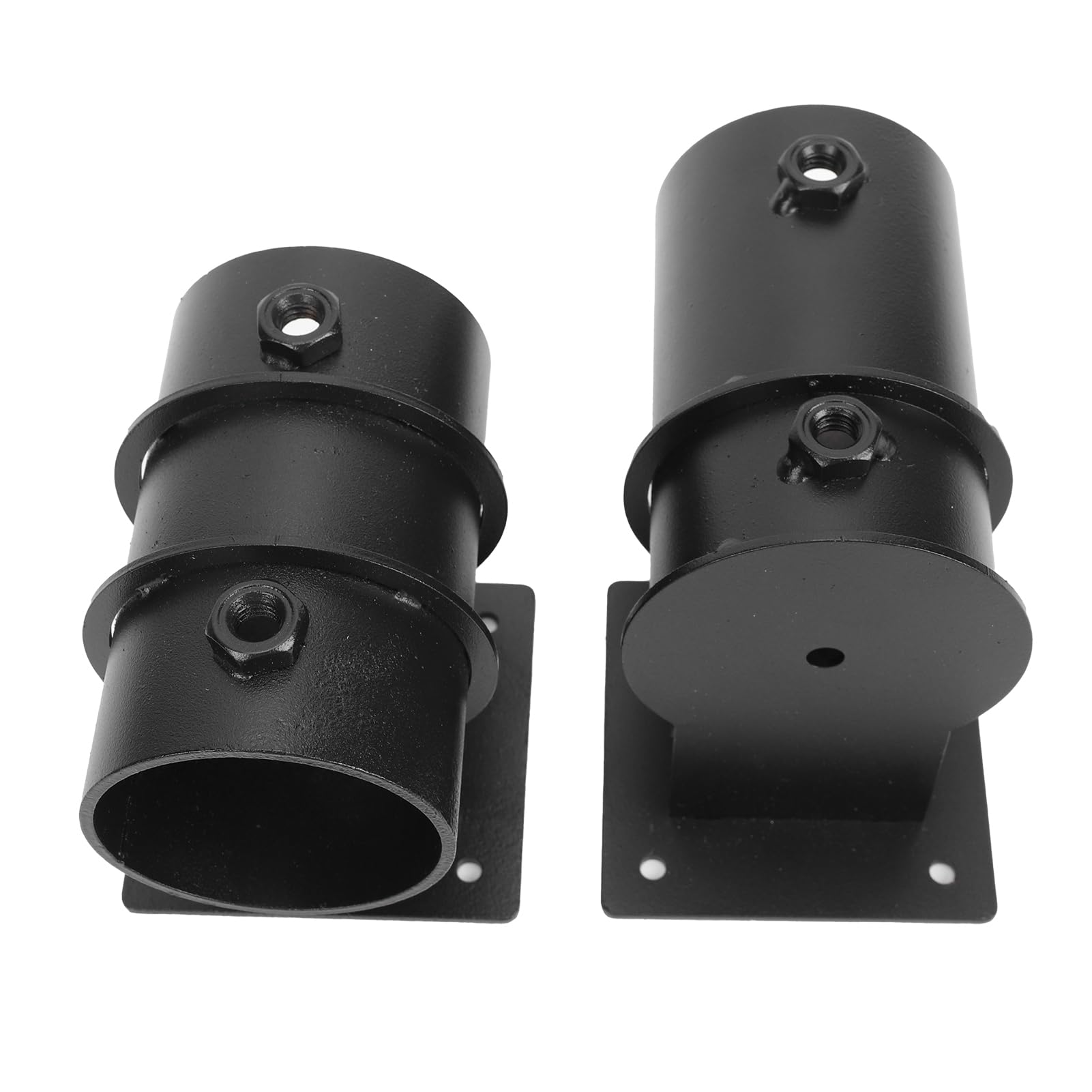 Fabater Portaombrellone da Giardino, Regolabile per Tavolo da 2 Pollici o Pali per Ombrellone Sfalsati Robusto Supporto per Ombrellone in Metallo Antivento, Supporto per con 8 Viti Autofilettanti per