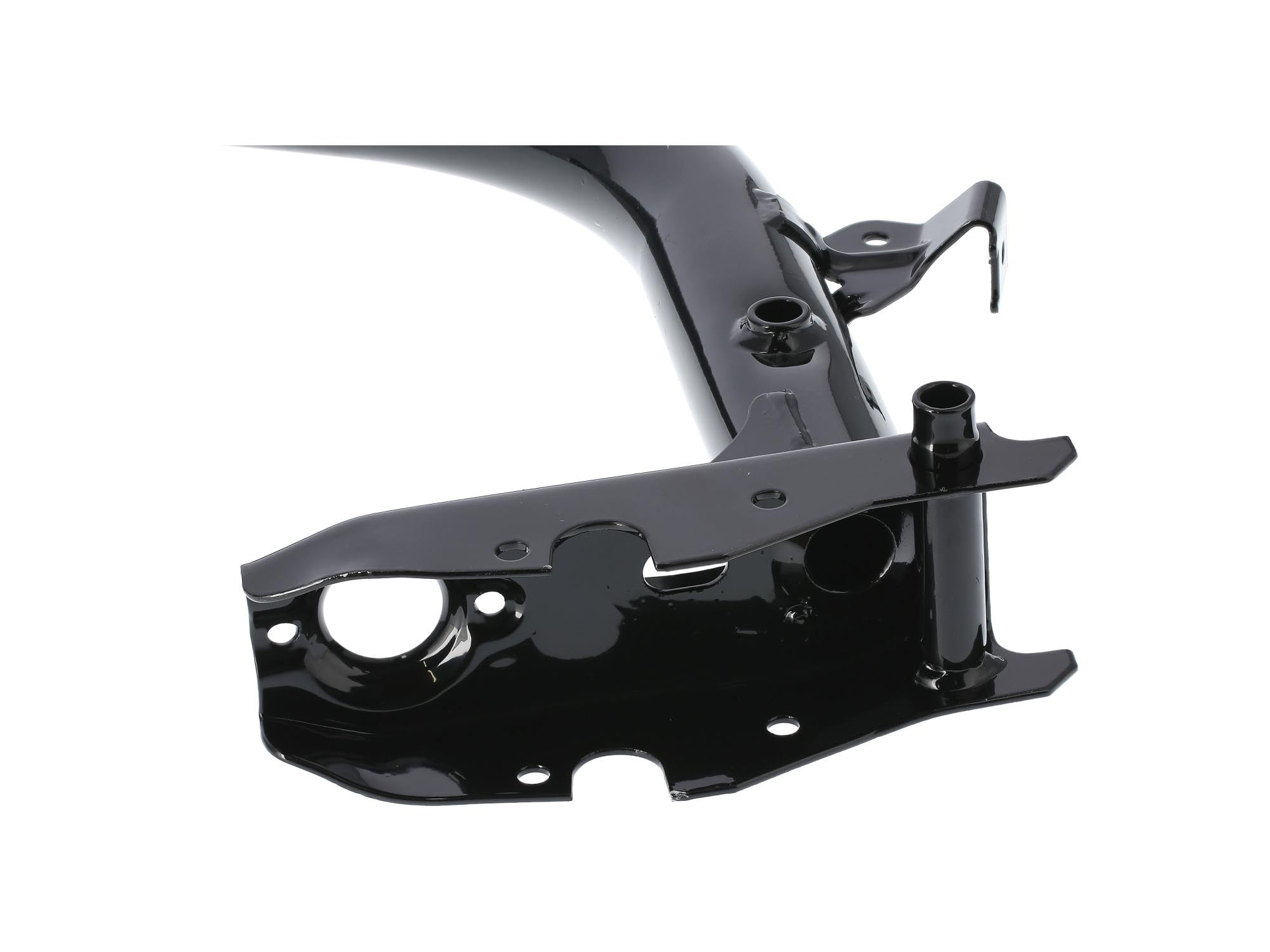 MZA Rahmen, mit Knotenblech Enduro, ohne Typschild, Schwarz - Simson S50, S51, S53, S70, S83