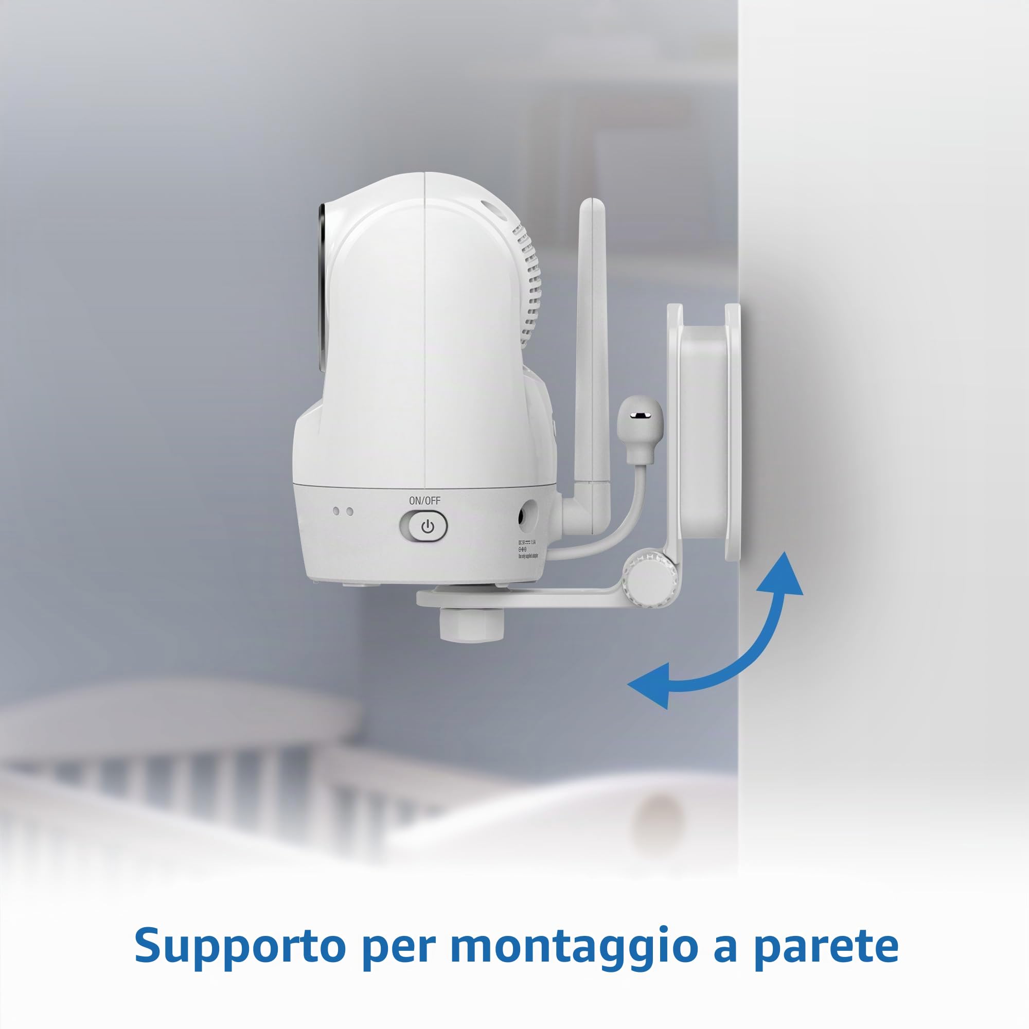 VTech Baby Monitor WiFi intelligente VM901, display 720p da 5 pollici, videocamera 1080p, visione notturna HD, zoom pan-inclinato completamente a distanza, conversazione a due vie