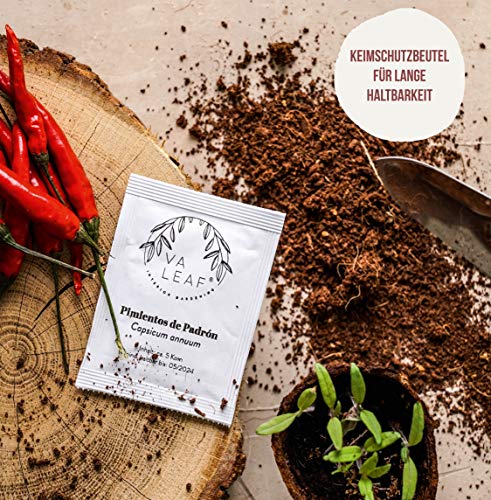 VALEAF Chili zaden set - 12 scherpe tot milde zaden van chilipepers van de hoogste kwaliteit - van Carolina Reaper zaden… - Afbeelding 7