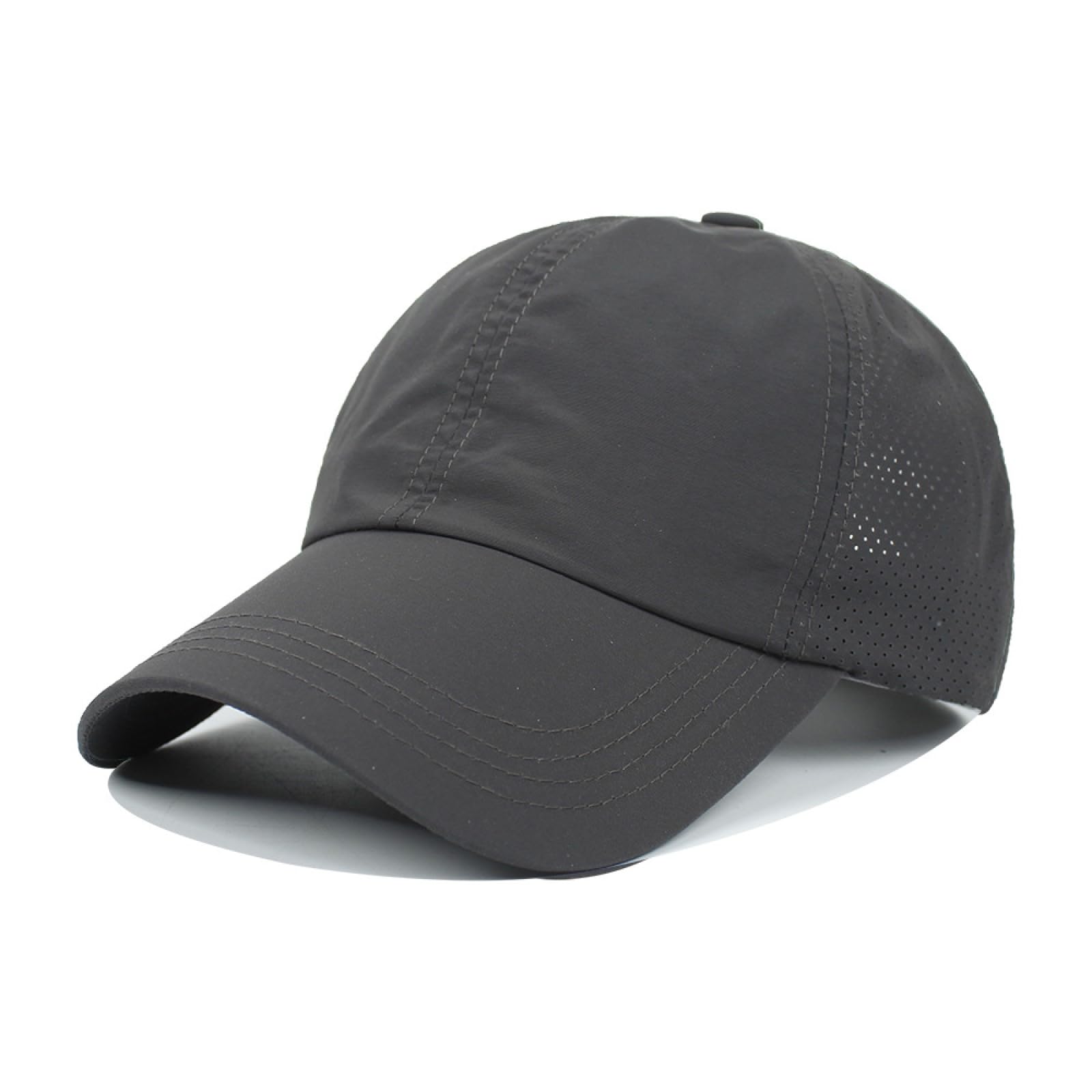 HaloHorus Curved Snapback Trucker Hat for Men Women, Adjustable Mesh Athletics Baseball Cap for Running, Fishing, Workout, Dfm Darkgrey2, One Size — image 1