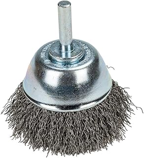 Forney 72269 Wire Cup Brush, Coarse Crimped with 1/4" Shank, 2-1/2"