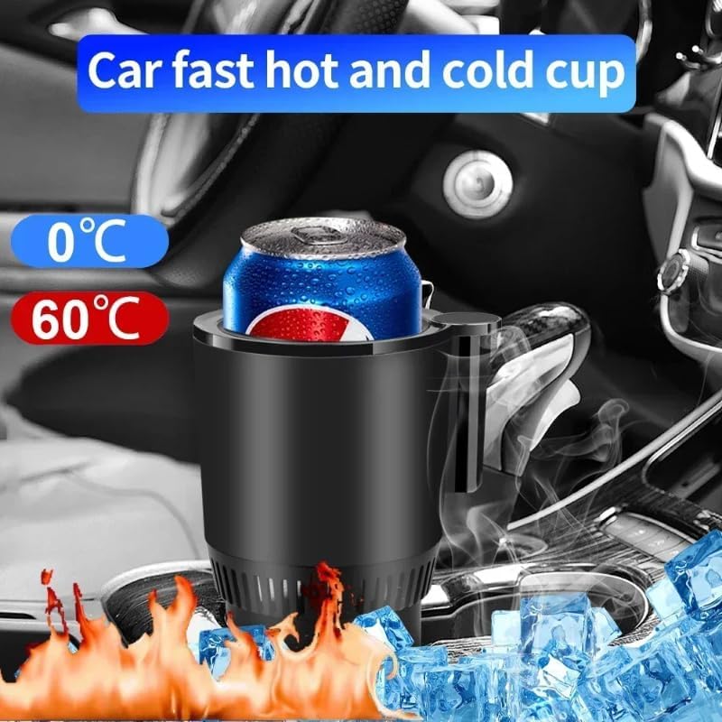 2-in-1 Car Cup Holder with Heat and Cool Function, 12V, Digital Temperature Display image 2