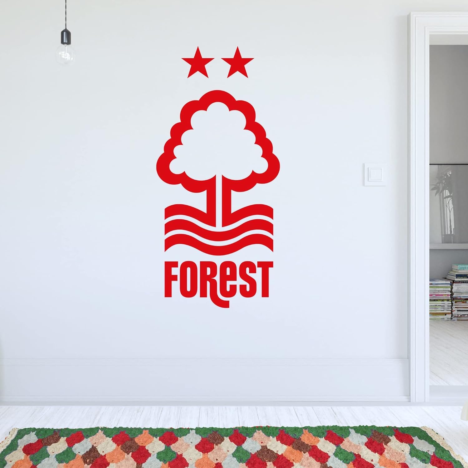 Themed Red Nottingham Forest Fc - Crest Wall Sticker
