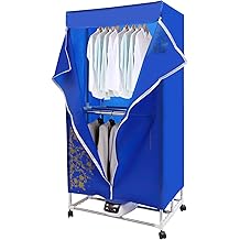 Portable Clothes Dryer, 59Inch-2 Tier Foldable Clothes Dryers Rack, 1500W-110V Portable Clothes Dryer, Heating Electric Dryer, Low Noise, Waterproof Cover for Apartment, Indoor, Travel, RV