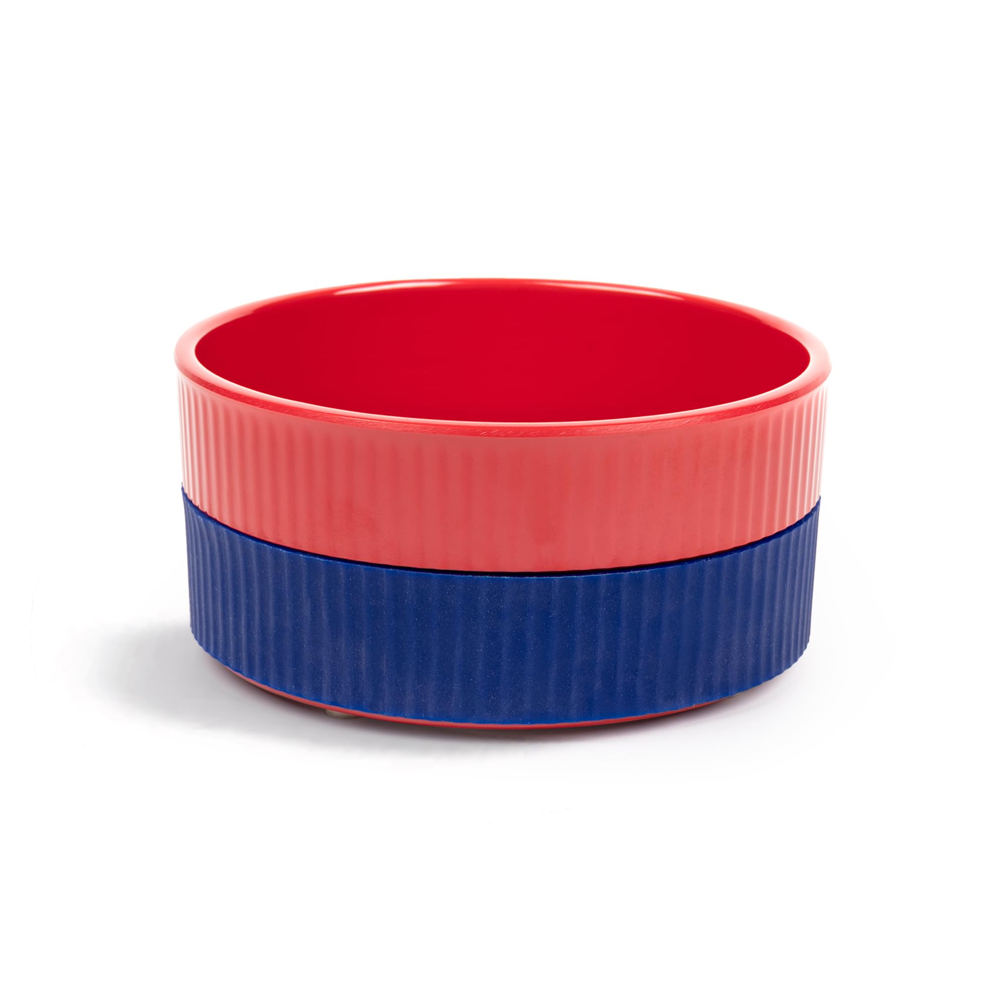 Heads Up For Tails Dog Huft Dual Colour Fun Melamine Bowls For Pets-Red & Blue,23.5 cm,H_5.1 cm,W_11.2 cm (B0CR3Q8B75) Amazon Price History, Amazon Price Tracker