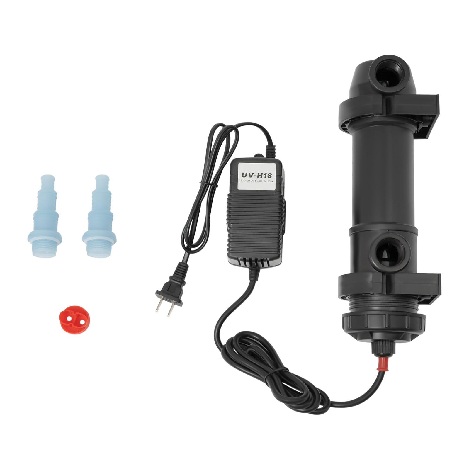 Oczyszczacz wody, lampa do sterylizacji, 18 W, światło UV do akwarium, wodoszczelne światło UV, zanurzalna, staw ogrodowy, akwarium, uzdatnianie wody
