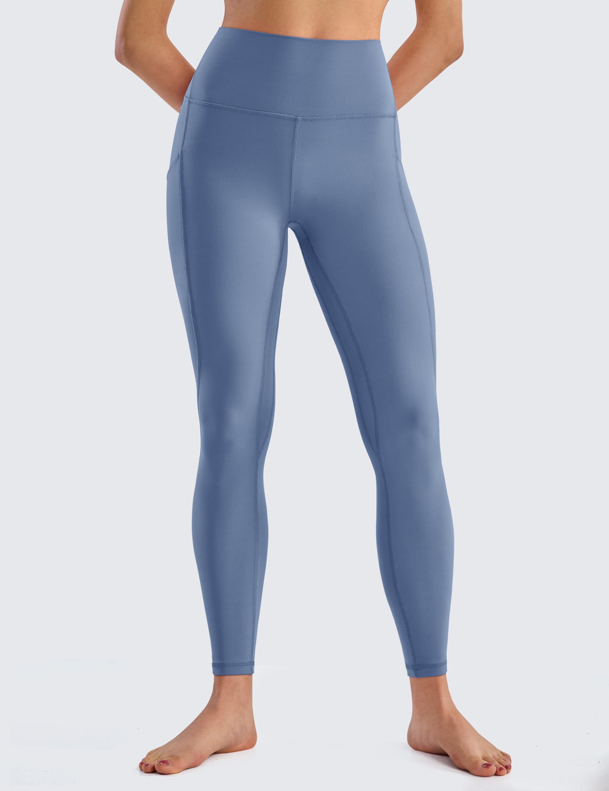 BAYDI Clouduxi, leggings sportivi da donna, a vita alta, 64 cm, opachi, da yoga, con tasche