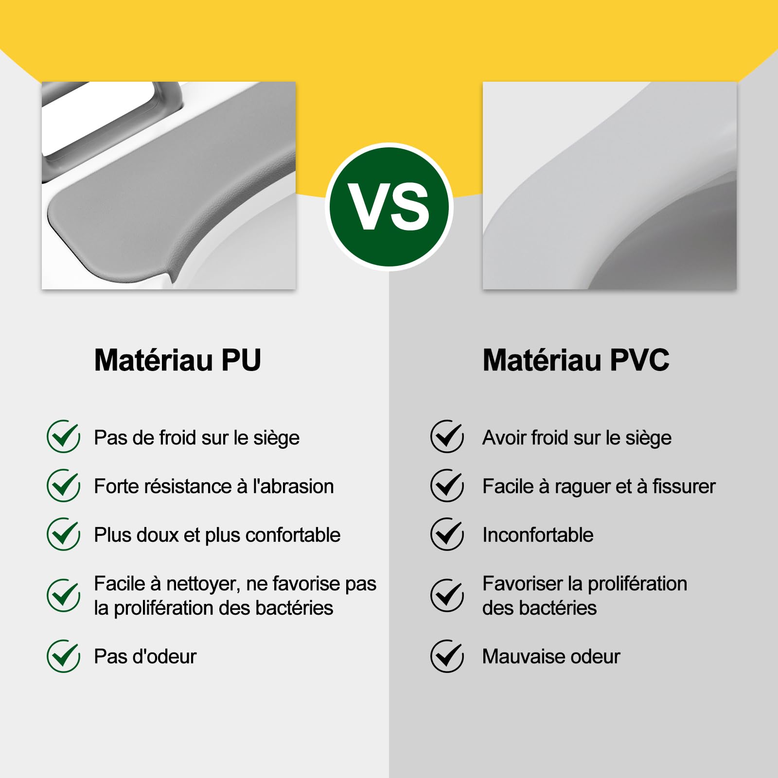 WOLTU Réducteur de Toilette pour Enfant avec Escabeau Pliable et Portable, Siège WC d'Apprentissage de la Propreté, Sans Montage, Marches Réglables en 2 Hauteurs, Coussinet Doux, Blanc + Gris